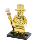 Mr Gold Limited Edition Golden Chrome Minifigures Block Building Toys - $7.99