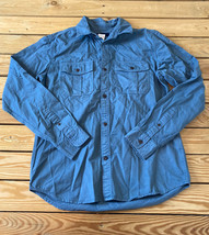 gap NWT Men’s long sleeve button up shirt size S blue i7 - £14.20 GBP