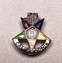 Vintage Freemason Pin Order of the Eastern Star 25 Years Masonic Sterling Silver - £17.97 GBP