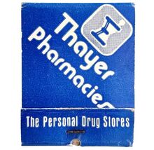 Thayer Pharmacies Vintage Matchbook Garb Drug Store Matches Struck E19D - $368.75 MXN
