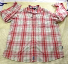 Patagonia Shirt Mens Large Red Plaid Button Up Fishing Long Sleeve Outdoors - $25.14