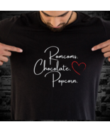 Romcom, Chocolate &amp; Popcorn Tshirt, Graphic Tee, Love T-Shirt, Men&#39;s TSh... - £18.83 GBP+