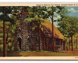 Fort Raleigh Chapel Roanoke Île Nord Caroline Nc Unp Lin Carte Postale N24 - $3.35