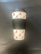 ALABAMA CRIMSON TIDE 16 OZ BANDED PLASTIC TUMBLER TRAVEL CUP W/LID SLIP ... - $9.49