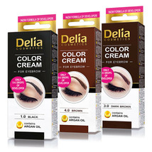 Set of 15 pcs DELIA HENNA CREAM Eyebrow Professional Colour Tint Kit Set 15ml - £55.62 GBP
