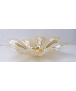 Murano Art Glass Swirl Free Form Centerpiece Bowl 20&quot; + Original Sticker - $96.05 CAD