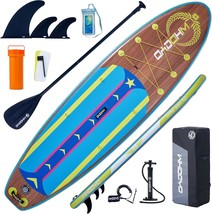 Inflatable Stand Up Paddle Board 11&#39; × 33&quot; × 6&quot;, Yoga Board With Durable... - $207.99