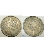 FRANCE 10 FRANCS 1953    - £3.13 GBP