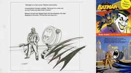 Loston Wallace SIGNED DC Activity Book Original Art Sketch ~ Batman &amp; Gordon - £23.25 GBP