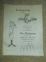 VTG Little Mary Sunshine Curtain Callers Playhouse Playbill Beckley West VA - £29.84 GBP
