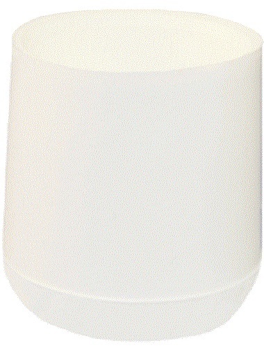 4 White 1&#39;&#39; Plastic Chair Glide Tips - $8.20