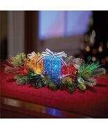 Fiber Optic Centerpiece Lighted Christmas Gift Box Trio Tabletop Holiday... - $413.96 MXN