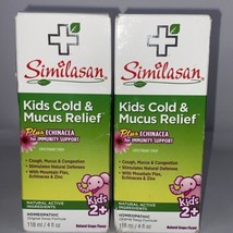 Similasan Kids Cold &amp; Mucus Relief 2 Pack Plus Echinacea  4 Oz Homeopathic - £14.51 GBP