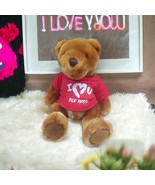 Velvete By Greek I Love You Ole Miss 9&quot; Plush Bear Stuffed Animal Red Sh... - £11.75 GBP