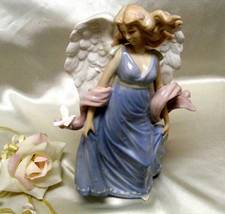 30286 Gorgeous Pastel Blue Angel and Dove - £9.49 GBP