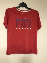 Celebrate Patriotic American Mama Shirt Size Xl Color Red - £7.17 GBP
