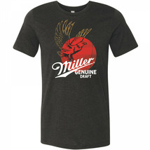 Miller Genuine Draft Eagle Can Logo T-Shirt Black - £12.56 GBP
