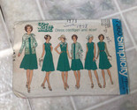 Vtg 1976 Dress Cardigan Scarf Simplicity 7360 Sewing Pattern Sz 10.5 &amp;  ... - $18.27