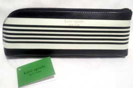 kate spade New York BLACK STRIPES Pencil Case W/Accessories NWT Cosmetic/Other - £15.72 GBP