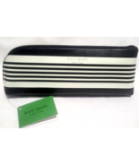 kate spade New York BLACK STRIPES Pencil Case W/Accessories NWT Cosmetic... - £15.97 GBP
