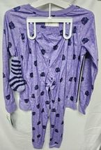 Girls Marvel Black Panther Dora Milaje Pajama Set with Cozy Socks Purple Large image 7