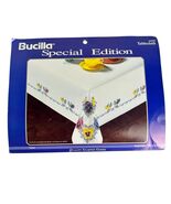 BUCILLA Stamped Tablecloth Cross Stitch Pansy Flowers 52”x 70” Special E... - $582.97 MXN