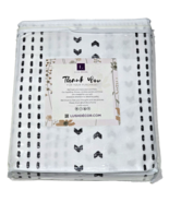 Lush Décor Hygge Stripe Two Window Panels Grommet 52x95in Polyester Whit... - $42.99