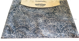 Tommy Bahama Indoor Outdoor Placemats Blue Shell 13”x19” Set of 4 Beach Summer - £30.66 GBP