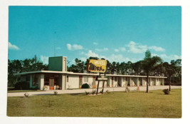 Mars Motel Street View Palm Trees Sebring FL Dexter Press UNP Postcard c1957 - £6.44 GBP