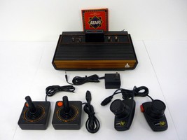 Atari CX-2600A System Console Authentic OEM Bundle w/Paddles &amp; Game Complete - £105.08 GBP