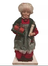 Vintage Santa&#39;s Best Mrs Santa Claus Lighted Animated Motion Figures 24” - $30.42