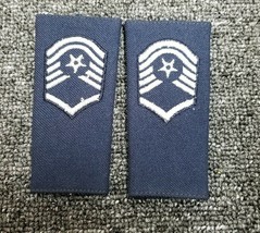 USAF Epaulets (2) U.S. Air Force Master Sergeant Rank Shoulder NEW patch - £8.00 GBP