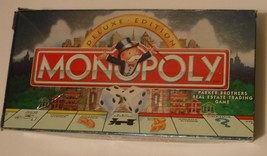 Monopoly Deluxe Edition Board Game 1995 Complete  - £14.61 GBP