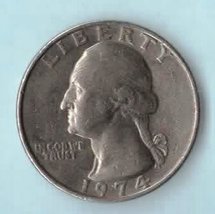 1974 P Washington Quarter - circulated moderate wear - $1.25