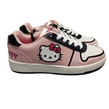 Hello Kitty Sneakers Shoes Womens Sz 9 Pink Manmade Comfort Lace Up WMHK... - $18.75