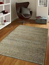Glitzy Rugs UBSJ00013S0005A9 5 x 8 ft. Hand Knotted Sumak Jute Eco-Friendly Soli - £148.82 GBP