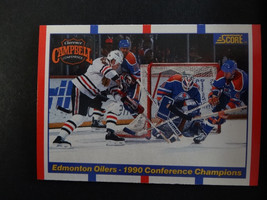 1990-91 Score #369 Edmonton Oilers Campbell Conference Champions Hockey Card - £0.78 GBP