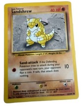 Sandshrew Pokémon TCG 62/102 Base Set 1999 WOTC Vintage Card LP - £0.78 GBP