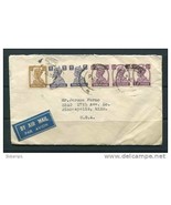 India 1949 Cover to USA Strip of 2 3 King George VI - £3.70 GBP