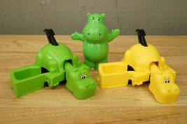 Milton Bradley Plastic Toy Game HUNGRY HIPPO Green &amp; Yellow Replacement ... - $14.84