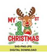 Baby My First Christmas PNG: holiday art (Digital Download) - €1,67 EUR