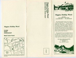 Higgins Holiday Motel Brochure Bar Harbor Maine - £13.95 GBP