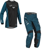 New Fly Racing Patrol Slate Blue Black Dirt Bike Adult MX Motocross Moto Gear - £148.98 GBP