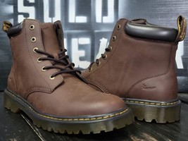 Dr Martens Cartor Dark Brown High Top Leather Outdoor Boots Men Size - $99.00