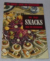 Recipe Cookbook 500 Tasty Snacks for Entertaining 1958 - £4.64 GBP