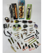 Fishing Lure Lot 50 + Pieces Weed Wing Frog Spinner Jitterbug USA JAPAN ... - $95.53 CAD