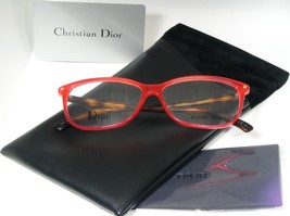 New Christian Dior CD3271 Qyb Red /TORTOISE Eyeglasses Glasses 55-13-140mm Italy - $178.20