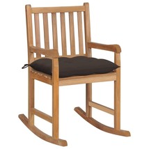  Rocking Chair Taupe, Natural Teak Fine Sanded Teak Hardwood - $435.60 CAD