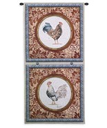 26x52 PLUMAGE II Rooster Chicken Farm Country Tapestry Wall Hanging - £93.03 GBP