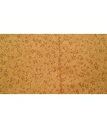 Fabric Fabric Traditions NEW 44&quot; x 9-1/2&quot; Brown Leaves on Goldenrod Bk $... - $2.25